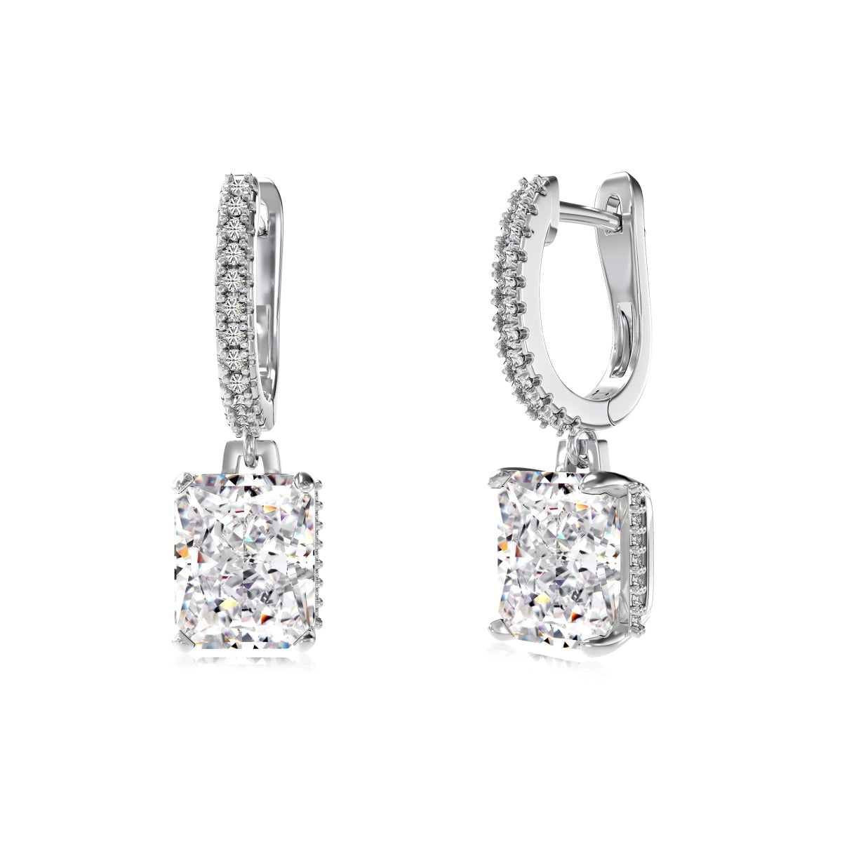 Princess Cut Earrings