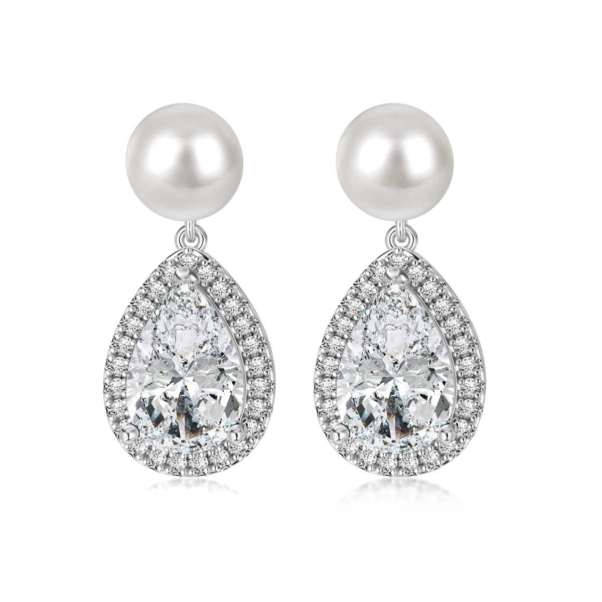 Tear Drop Pearl Earrings