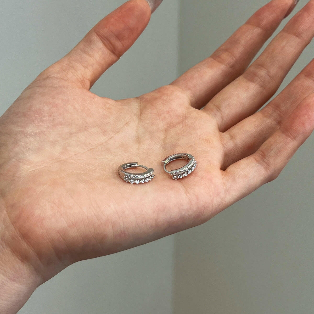 Double Lined Hoop Earrings - Luméra Designs