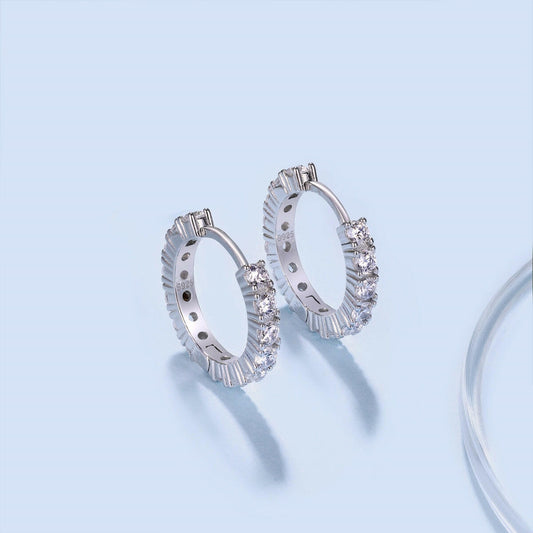 Single Line Hoop Earrings - Luméra Designs