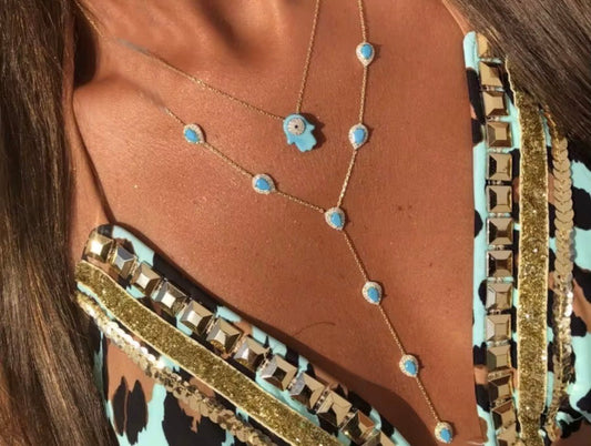 Émeraude Drop Necklace - Luméra Designs