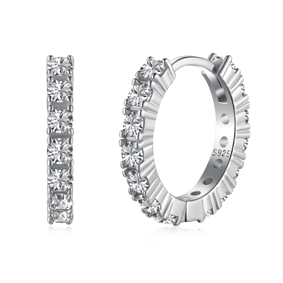Single Line Hoop Earrings
