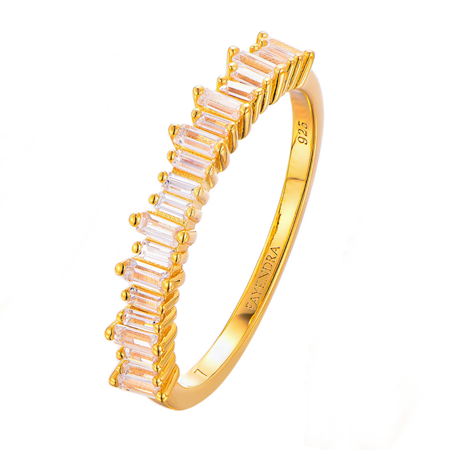Stackable CZ Rings Collection - 18k Gold Plated