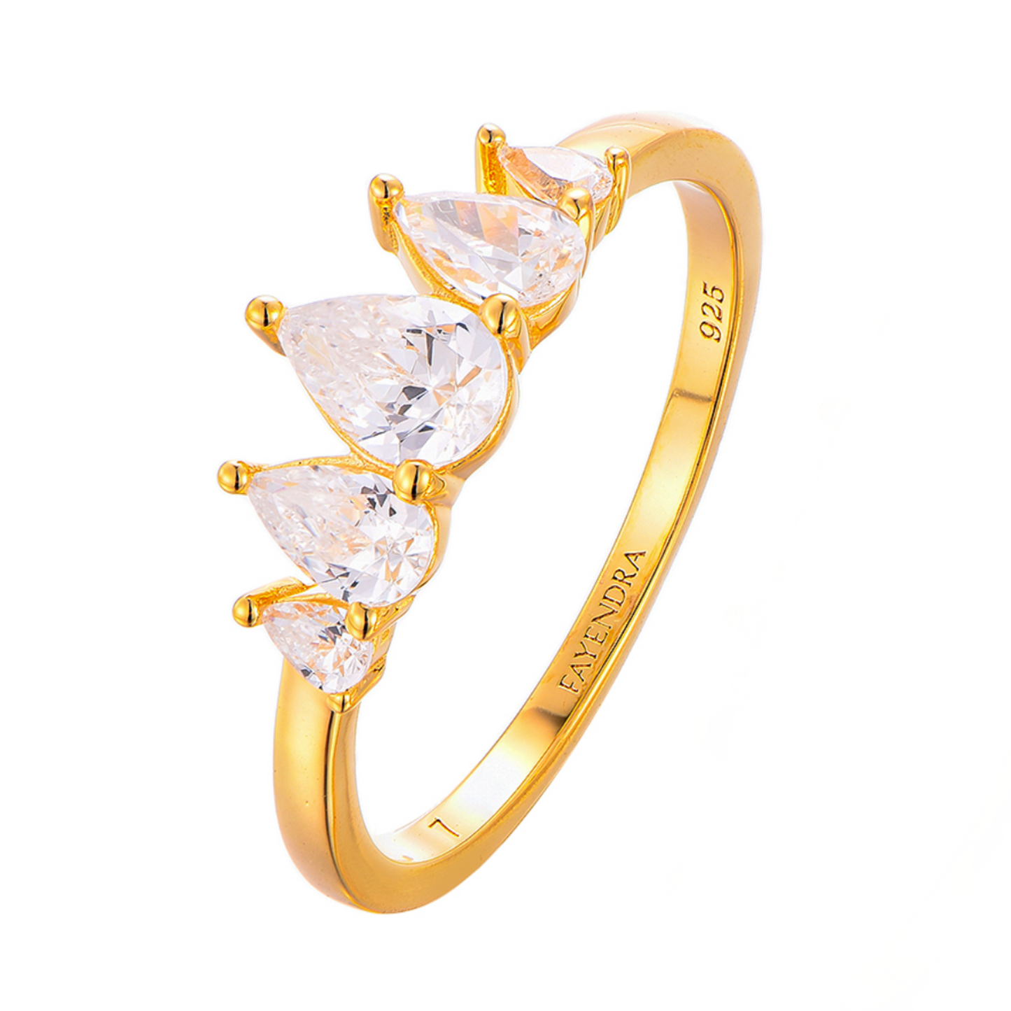 Stackable CZ Rings Collection - 18k Gold Plated