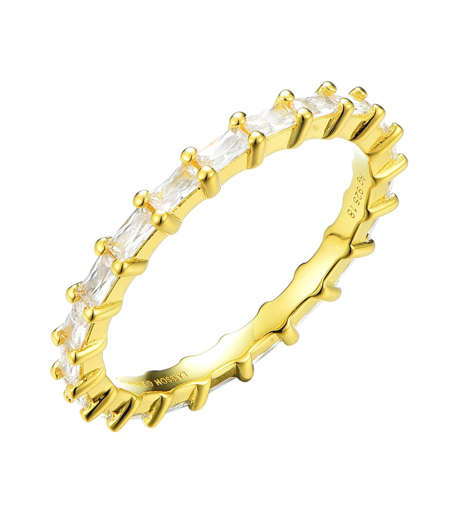 Stackable CZ Rings Collection - 18k Gold Plated