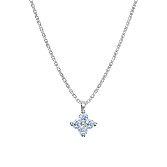 Baby Blue Flower Necklace