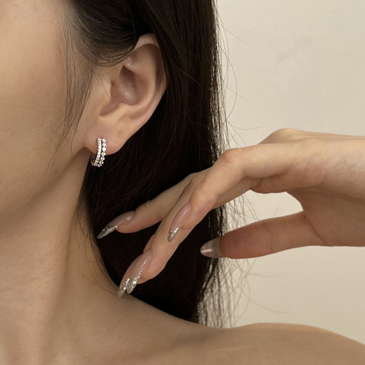 Double Lined Hoop Earrings