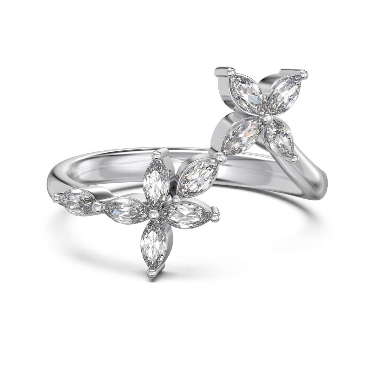 handcrafted flower ring luxury jewelry Kuwait