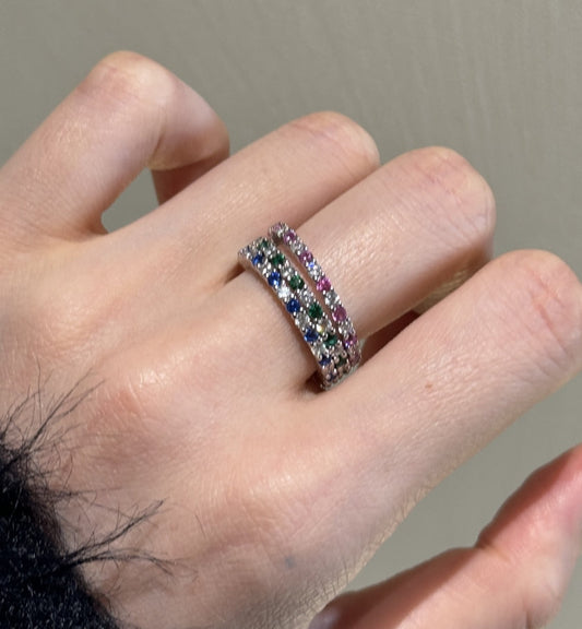 Sterling silver massonite rings handcrafted Kuwait jewelry designer