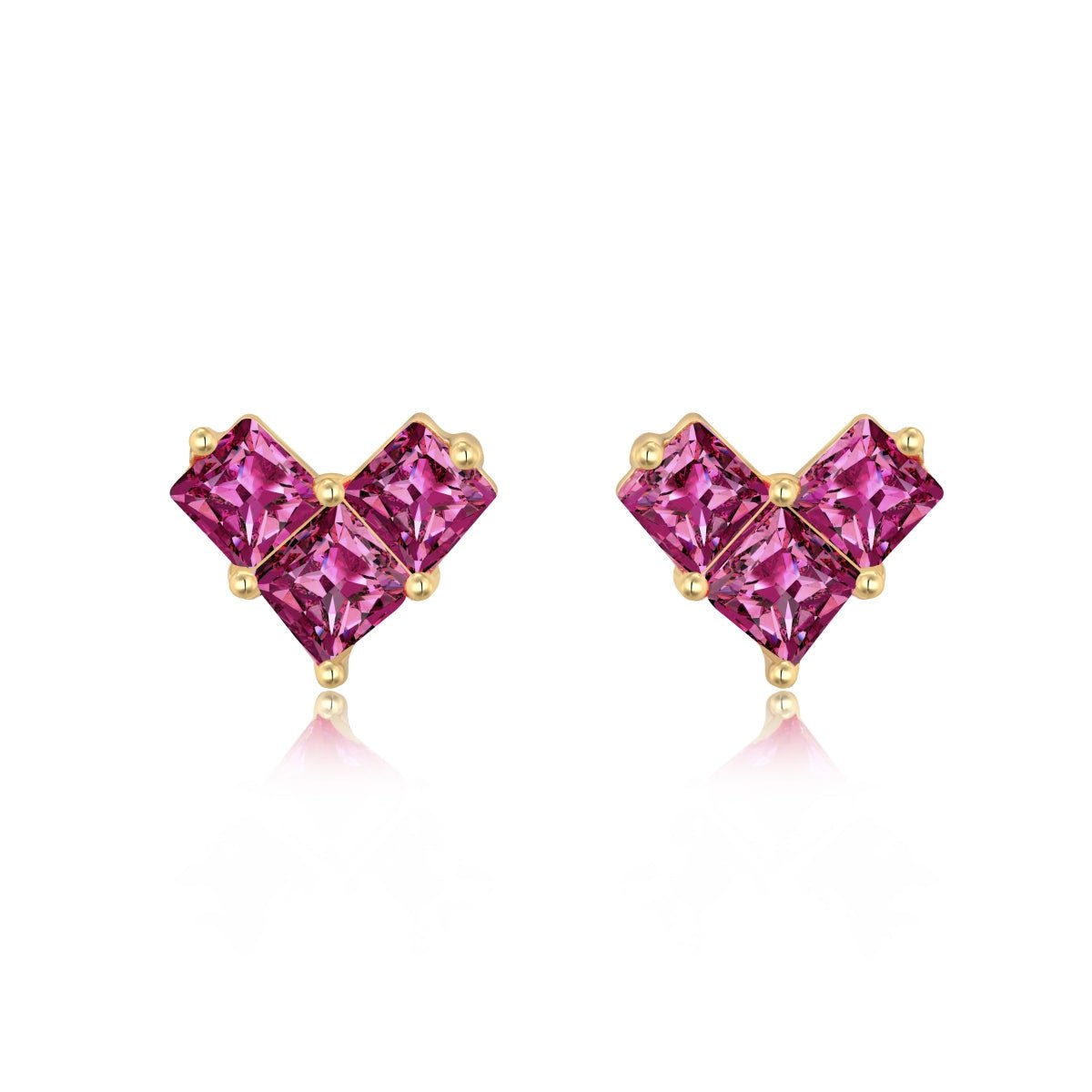 Baby Heart Crystal Stud - Luméra Designs
