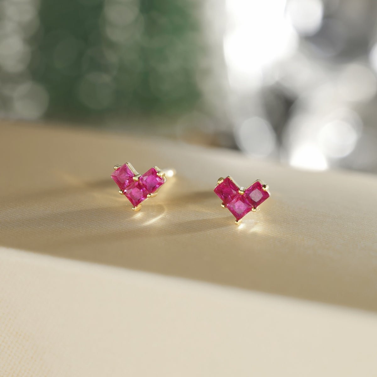 Baby Heart Crystal Stud - Luméra Designs