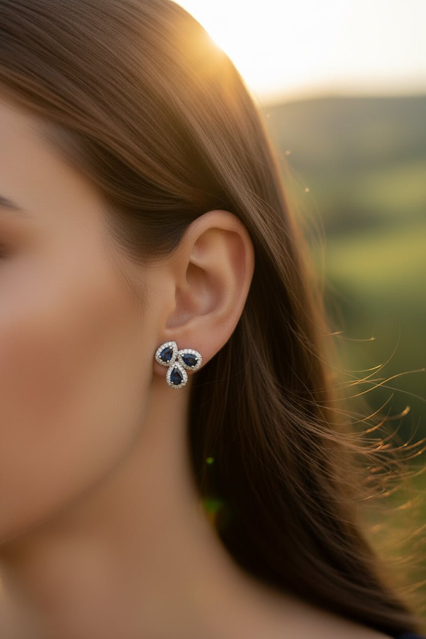 Trinity Drop Studs - Luméra Designs