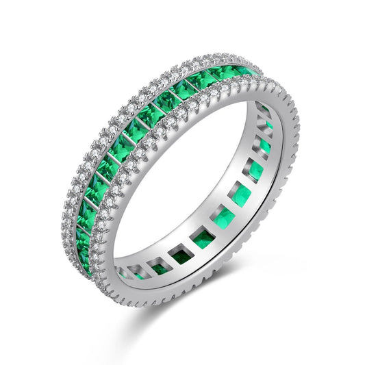 handcrafted emerald green ring earrings set luxury jewelry Kuwait