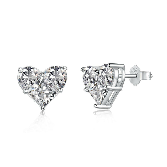 Heart Shaped Earrings Handcrafted 18K gold plated jewelry collection Kuwait luxury pieces 