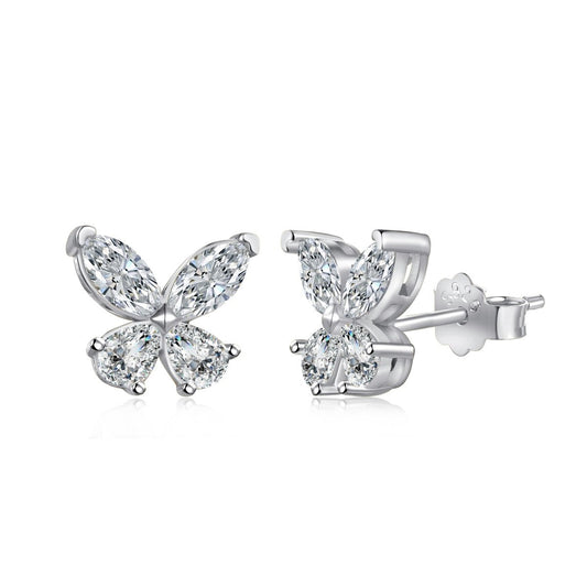 handcrafted butterfly stud earrings luxury jewelry Kuwait