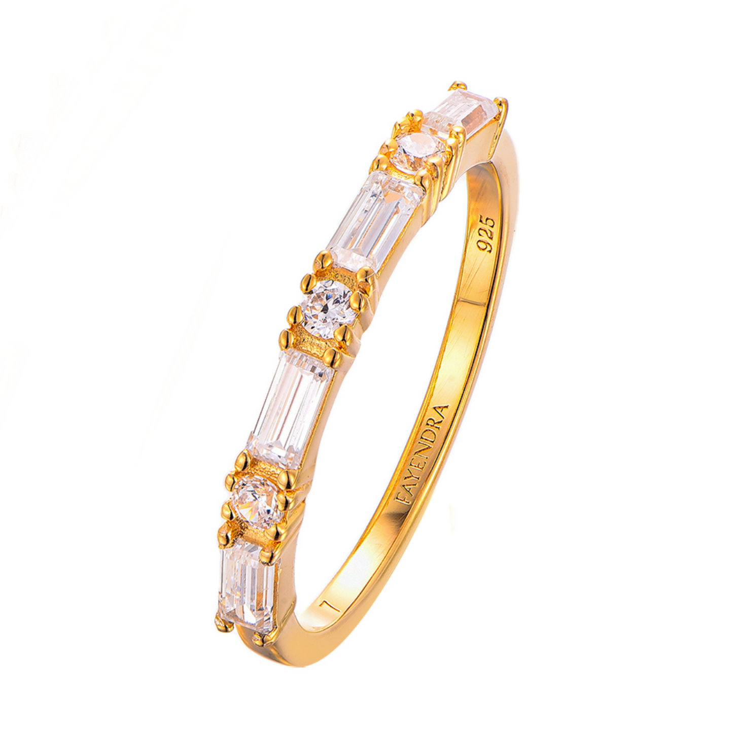 Stackable CZ Rings Collection - 18k Gold Plated