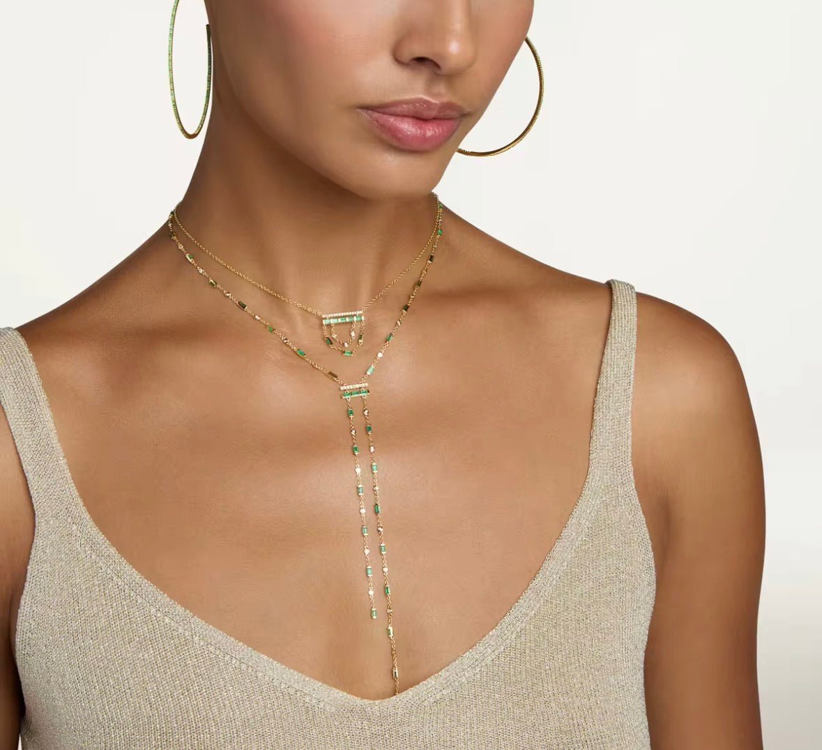 Iced out Lariat Necklace - Luméra Designs