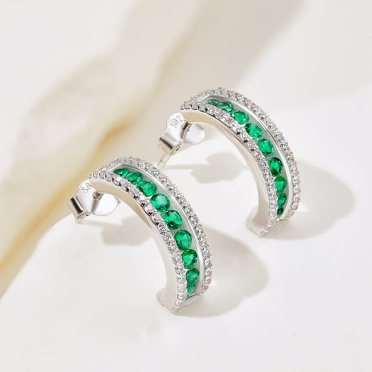 Green Emerald Earrings