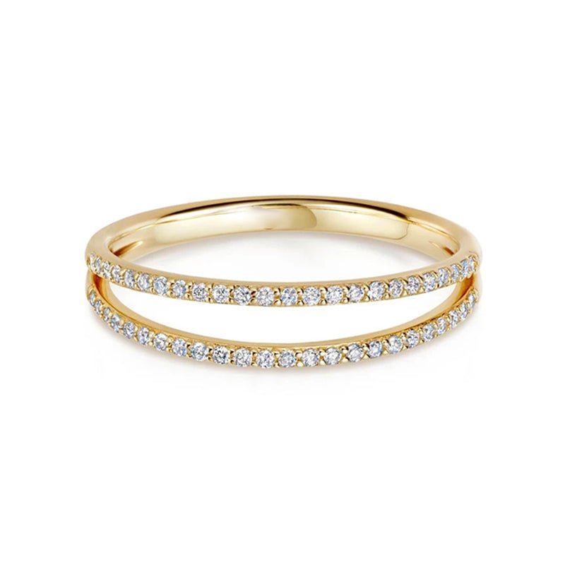 Two - Lined Tennis Ring - Luméra Designs