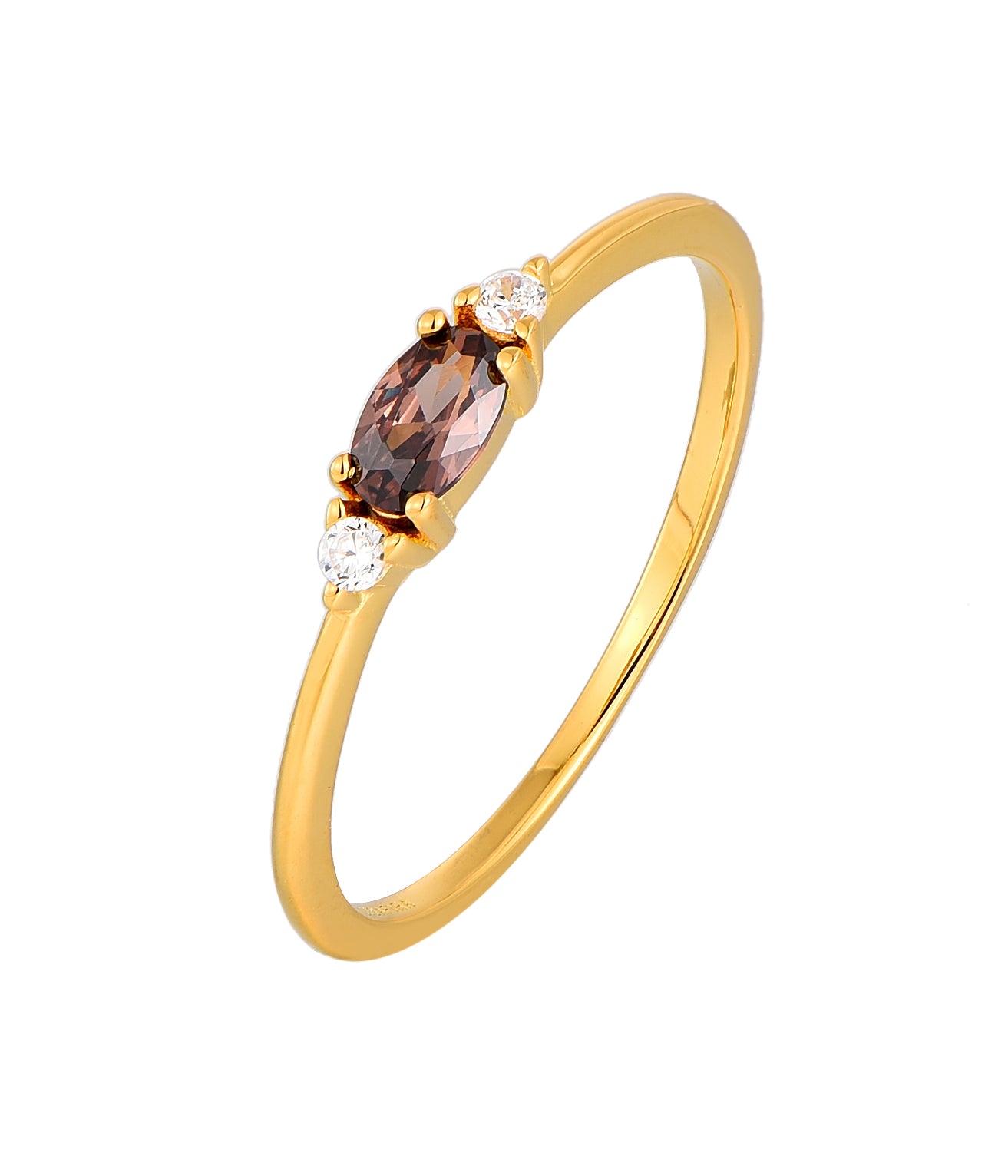 Stackable CZ Rings Collection - 18k Gold Plated
