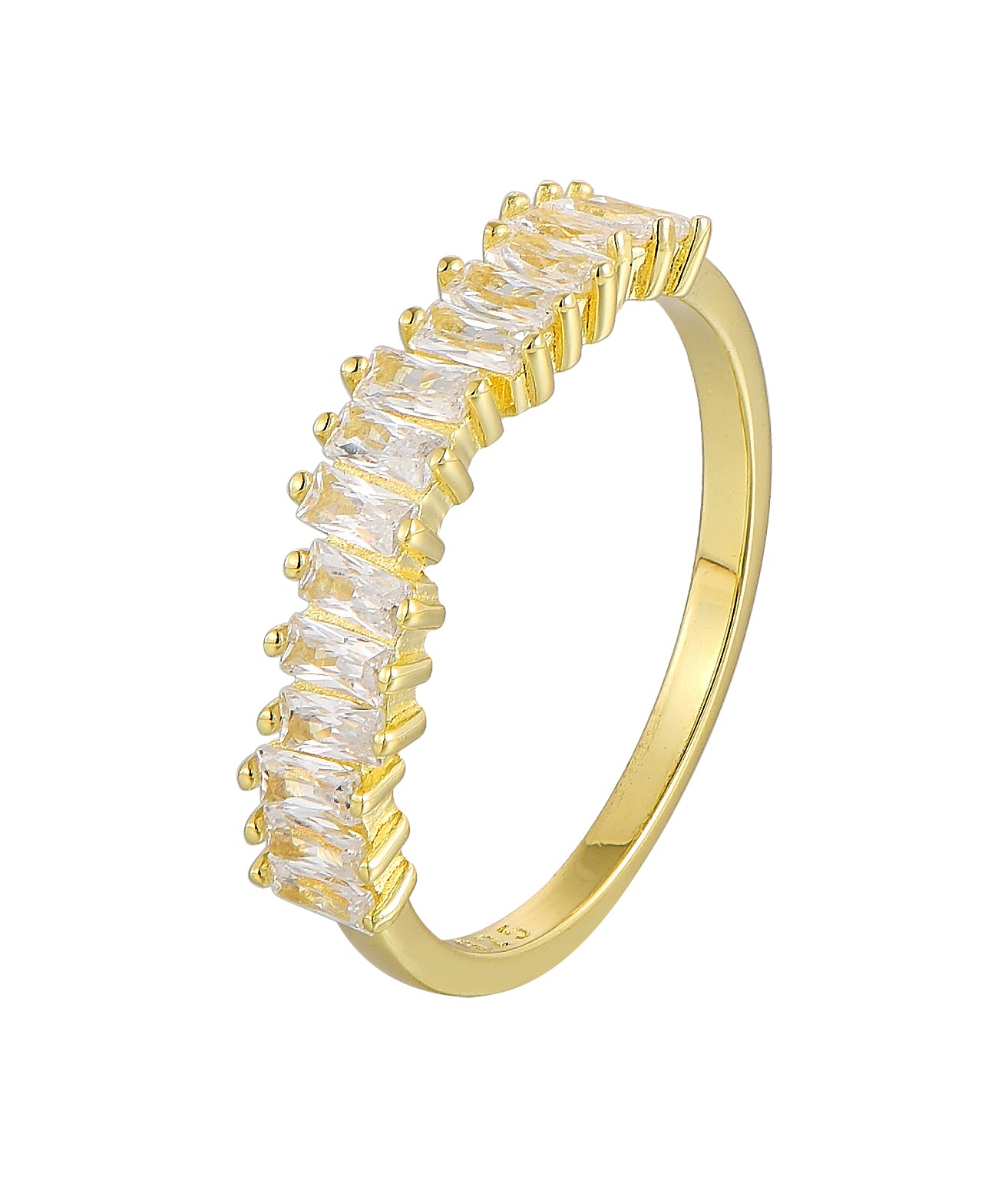 Stackable CZ Rings Collection - 18k Gold Plated