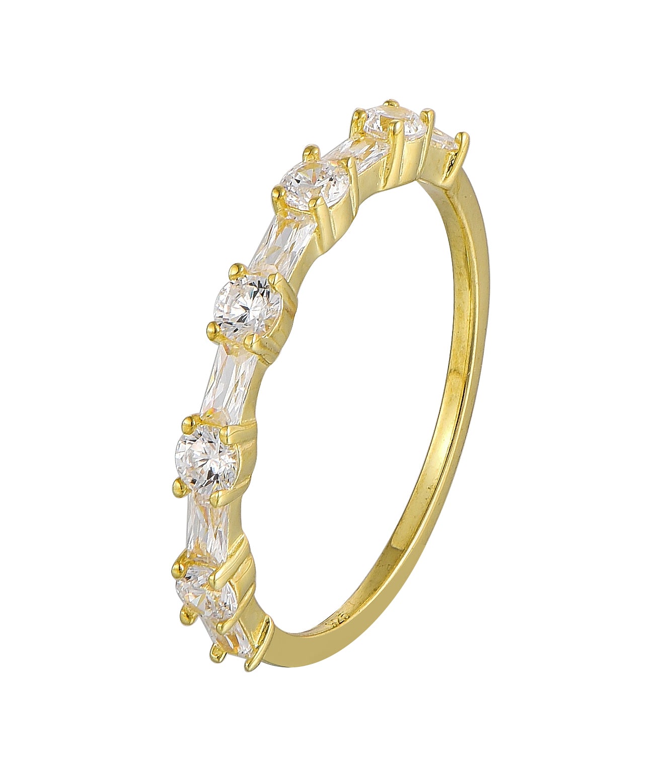 Stackable CZ Rings Collection - 18k Gold Plated